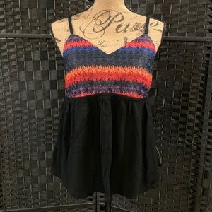 Multicolored tank top size large. No boundaries brand